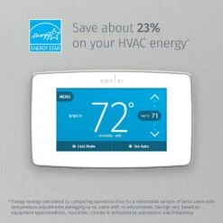Emerson Sensi Touch 7-day Programmable Wi-Fi Smart Thermostat With Touchscreen Color Display, C-wire Required - White 17 Emerson Sensi Touch 7-day Programmable Wi-Fi Smart Thermostat With Touchscreen Color Display, C-wire Required - White -Fire Place Store white emerson programmable thermostats st75w 40 1000