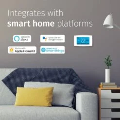 Emerson Sensi Touch 7-day Programmable Wi-Fi Smart Thermostat With Touchscreen Color Display, C-wire Required - White 18 Emerson Sensi Touch 7-day Programmable Wi-Fi Smart Thermostat With Touchscreen Color Display, C-wire Required - White -Fire Place Store white emerson programmable thermostats st75w a0 1000