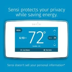 Emerson Sensi Touch 7-day Programmable Wi-Fi Smart Thermostat With Touchscreen Color Display, C-wire Required - White 22 Emerson Sensi Touch 7-day Programmable Wi-Fi Smart Thermostat With Touchscreen Color Display, C-wire Required - White -Fire Place Store white emerson programmable thermostats st75w c3 1000