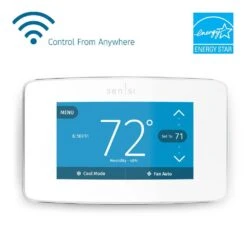 Emerson Sensi Touch 7-day Programmable Wi-Fi Smart Thermostat With Touchscreen Color Display, C-wire Required - White 28 Emerson Sensi Touch 7-day Programmable Wi-Fi Smart Thermostat With Touchscreen Color Display, C-wire Required - White -Fire Place Store white emerson programmable thermostats st75w d4 1000
