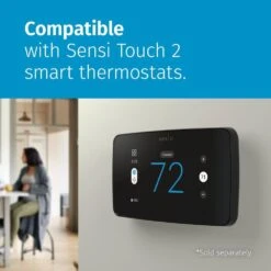 Emerson Sensi Room Sensor-Works With Sensi Touch 2 Smart Thermostat -Fire Place Store white emerson thermostat sensors rs01 sg 1f 1000