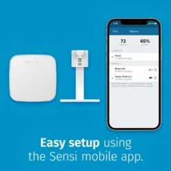 Emerson Sensi Room Sensor-Works With Sensi Touch 2 Smart Thermostat -Fire Place Store white emerson thermostat sensors rs01 sg fa 1000