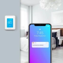 T9 WiFi 7-Day Programmable Smart Thermostat With Touchscreen Display And Smart Room Sensor -Fire Place Store white honeywell home programmable thermostats rcht9610wfsw2003 31 1000