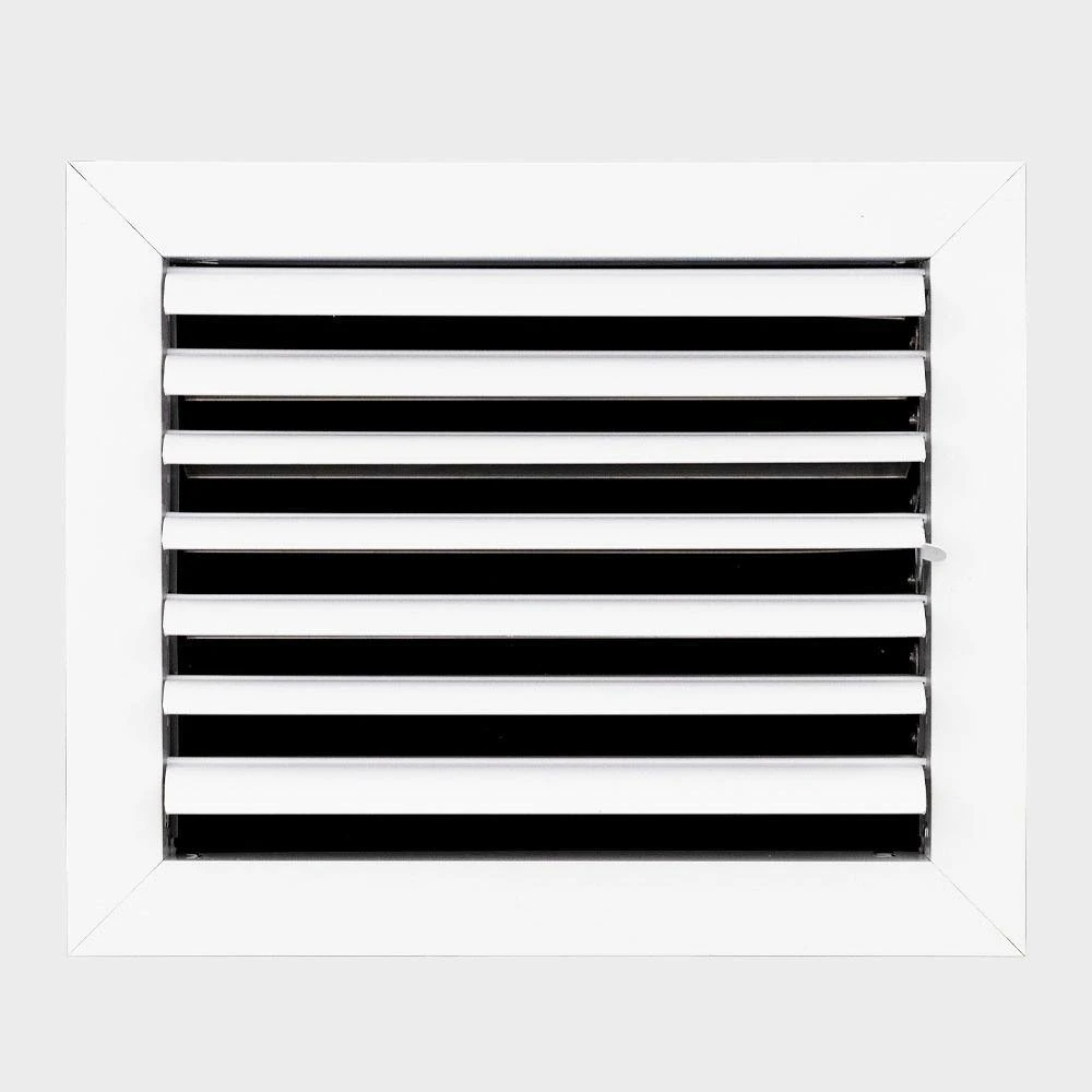 10 In. X 8 In. 1-Way Aluminum Ceiling Diffuser In White 1 10 In. X 8 In. 1-Way Aluminum Ceiling Diffuser In White