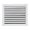 12 In X 10 In 1-Way Aluminum Ceiling Diffuser In White