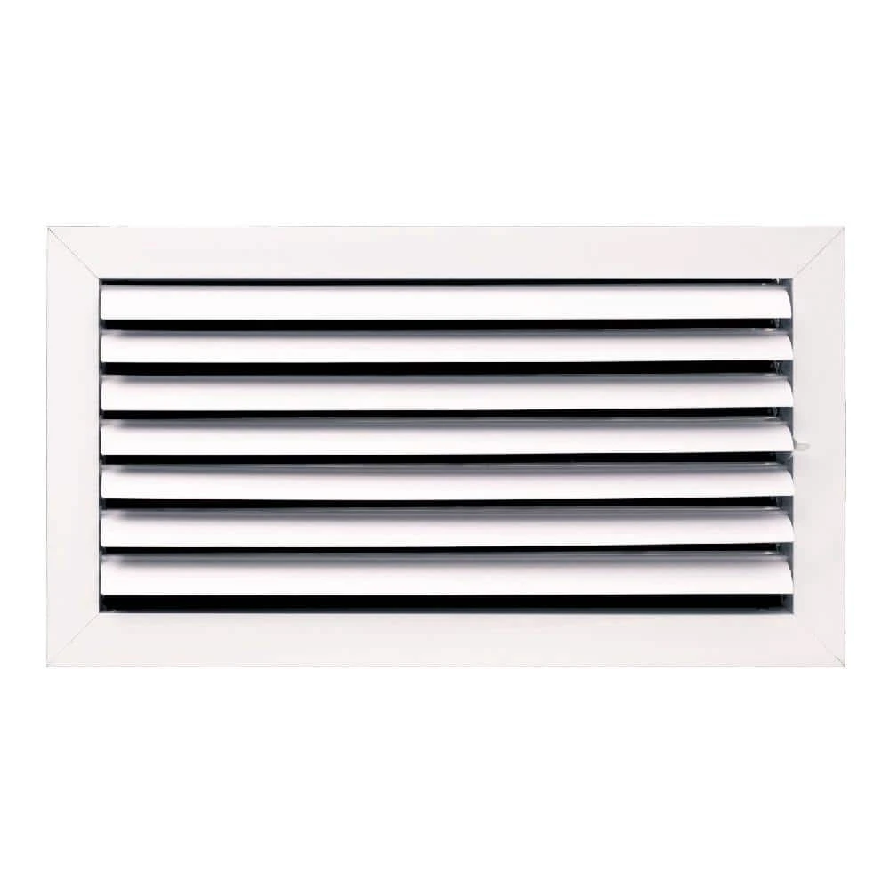 16 In. X 8 In. 1-Way Aluminum Ceiling Diffuser In White 1 16 In. X 8 In. 1-Way Aluminum Ceiling Diffuser In White