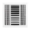 12 In. X 12 In. 3-Way Aluminum Ceiling Diffuser In White