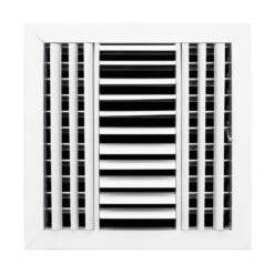 12 In. X 12 In. 3-Way Aluminum Ceiling Diffuser In White