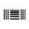 12 In. X 6 In. 3-Way Aluminum Ceiling Diffuser In White