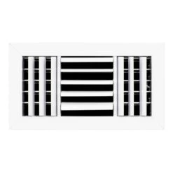 12 In. X 6 In. 3-Way Aluminum Ceiling Diffuser In White