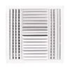 18 In. X 18 In. 4-Way Aluminum Ceiling Diffuser In White