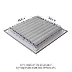 8 In. X 8 In. 2-Way Aluminum Ceiling Diffuser In White -Fire Place Store whites aclaminaire registers grilles l cl2 180m8x8 c3 1000