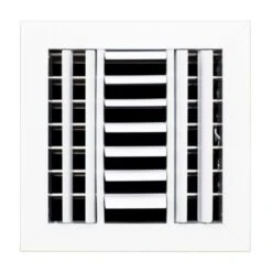 10 In. X 10 In. 3-Way Aluminum Ceiling Diffuser In White