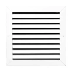 10 In. X 10 In. Aluminum Return Air Grille In White