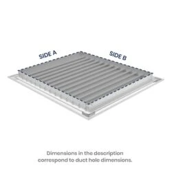 10 In. X 4 In. Aluminum Return Air Grille In White -Fire Place Store whites aclaminaire registers grilles l ra 10x4 c3 1000