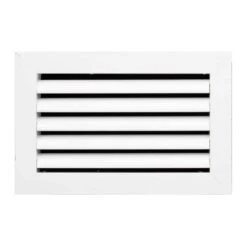 10 In. X 6 In. Aluminum Return Air Grille In White