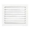 10 In. X 8 In. Aluminum Return Air Grille In White
