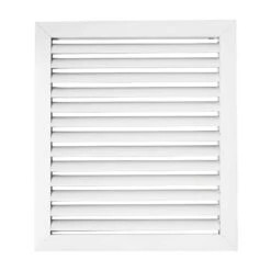 12 In. X 14 In. Aluminum Return Air Grille In White