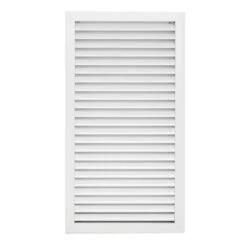 12 In. X 24 In. Aluminum Return Air Grille In White