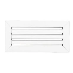 12 In. X 4 In. Aluminum Return Air Grille In White