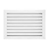 12 In. X 8 In. Aluminum Return Air Grille In White