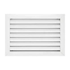 12 In. X 8 In. Aluminum Return Air Grille In White