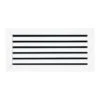 14 In. X 4 In. Aluminum Return Air Grille In White
