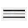 16 In. X 8 In. Aluminum Return Air Grille In White