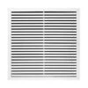 18 In. X 18 In. Aluminum Return Air Grille In White