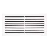 18 In. X 8 In. Aluminum Return Air Grille In White