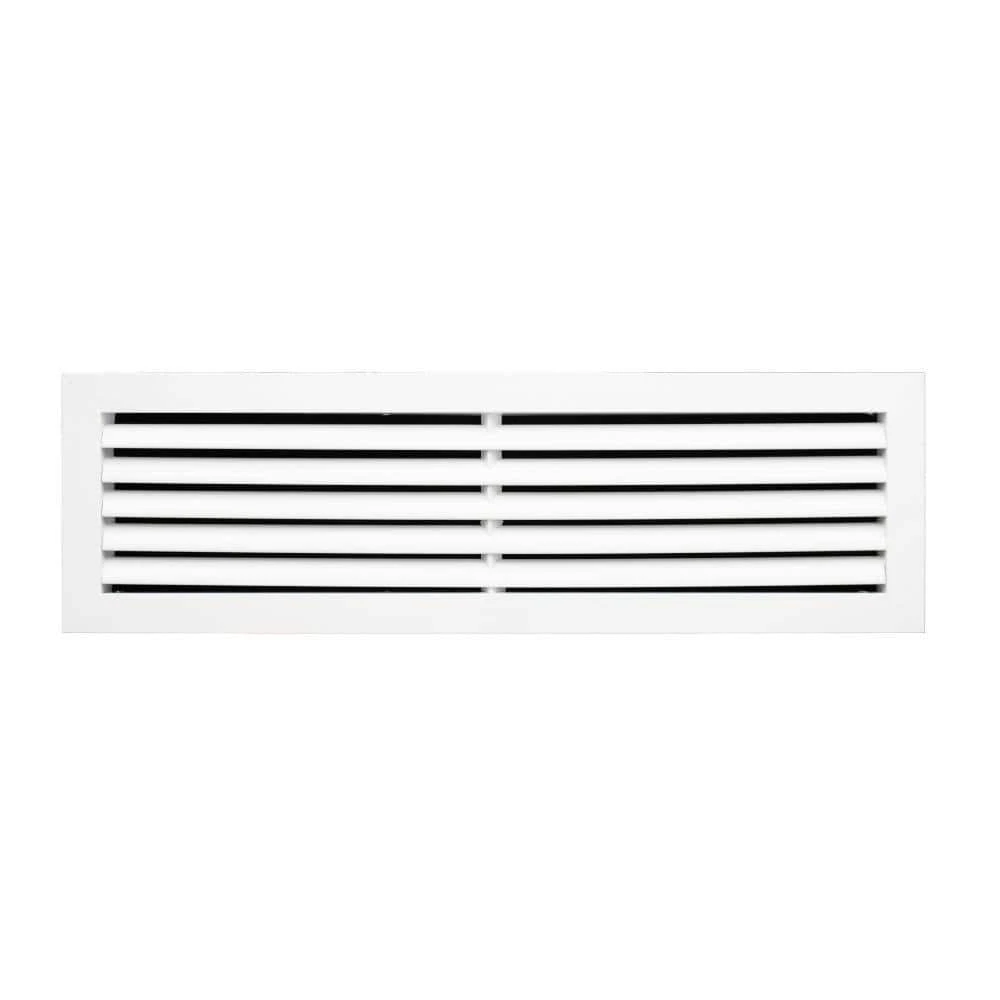 24 In. X 6 In. Aluminum Return Air Grille In White 1 24 In. X 6 In. Aluminum Return Air Grille In White