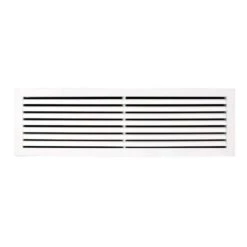 30 In. X 6 In. Aluminum Return Air Grille In White