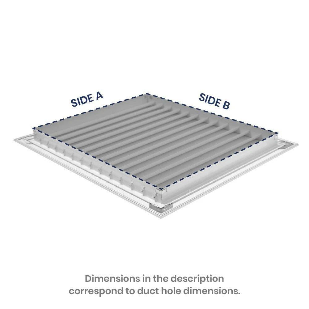 36 In. X 12 In. Aluminum Return Air Grille In White 2 36 In. X 12 In. Aluminum Return Air Grille In White - Image 2