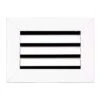 6 In. X 4 In. Aluminum Return Air Grille In White