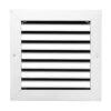 6 In. X 6 In. Aluminum Return Air Grille In White