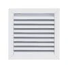 10 In. X 10 In. Aluminum Exterior Return Air Grille In White