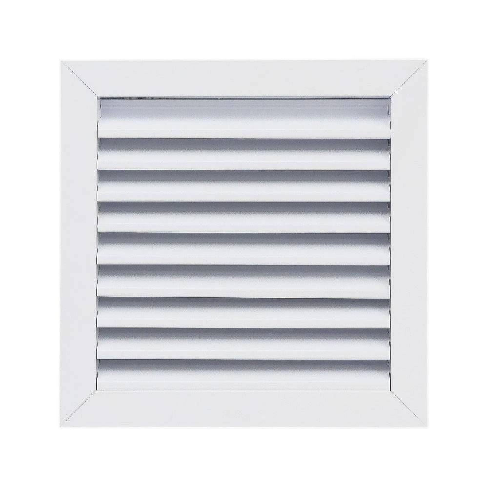 10 In. X 10 In. Aluminum Exterior Return Air Grille In White 1 10 In. X 10 In. Aluminum Exterior Return Air Grille In White