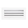 10 In. X 4 In. Aluminum Exterior Return Air Grille In White