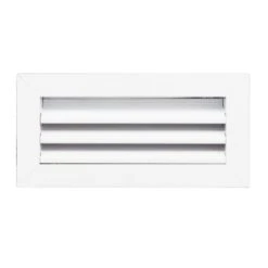 10 In. X 4 In. Aluminum Exterior Return Air Grille In White
