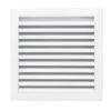 12 In. X 12 In. Aluminum Return Air Grille In White