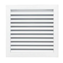 12 In. X 12 In. Aluminum Return Air Grille In White