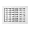 12 In. X 8 In. Aluminum Adjustable Wall Register In White
