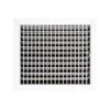 14 In X 12 In Aluminum Adjustable Wall Register In White