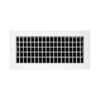 14 In. X 6 In. Aluminum Adjustable Wall Register In White