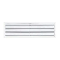 36 In. X 6 In. Aluminum Exterior Return Air Grille In White