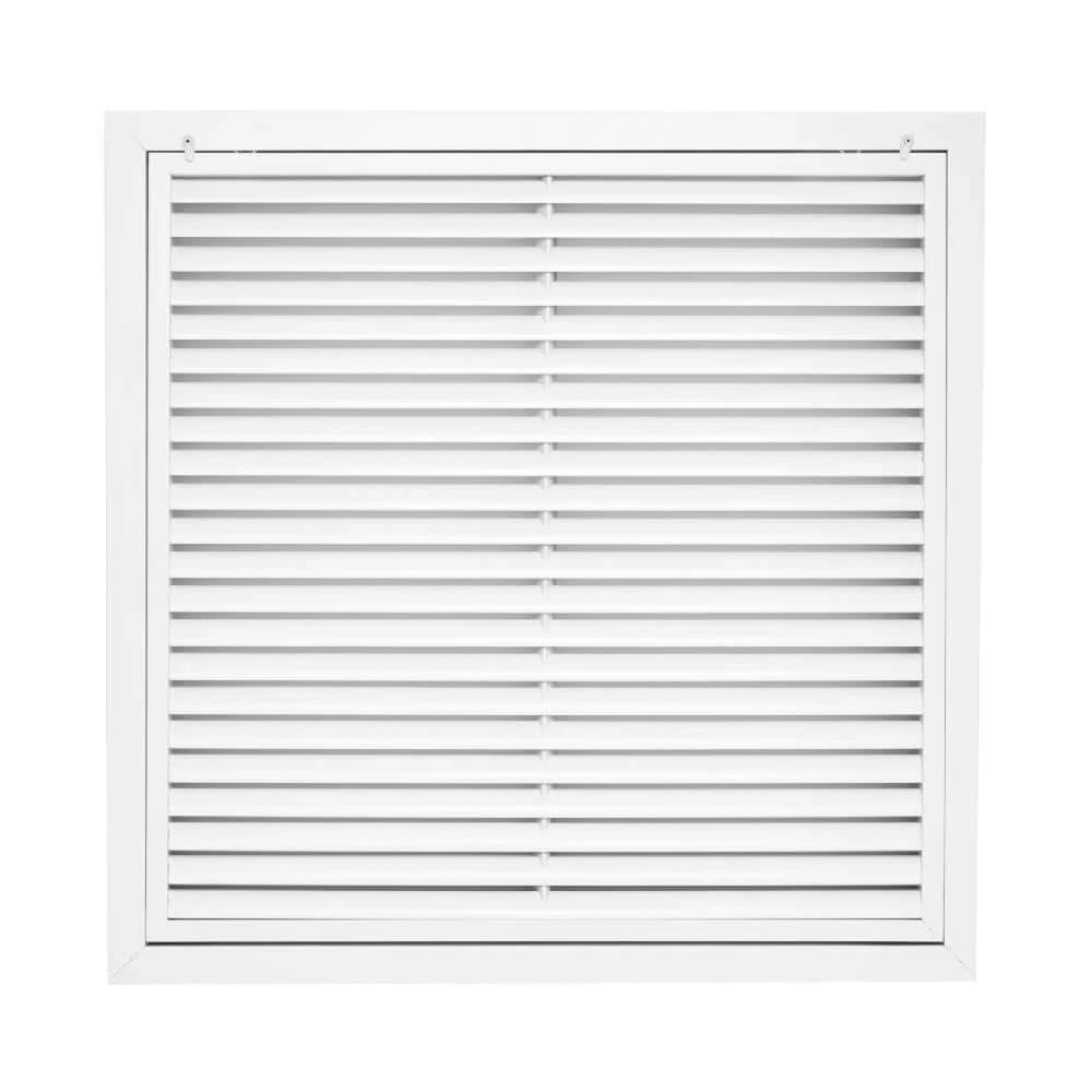 24 In. X 24 In. Aluminum Return Air Filter Grille In White 1 24 In. X 24 In. Aluminum Return Air Filter Grille In White