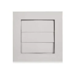 6.25 In. X 6.25 In. AG Dryer Aluminum Vent Cover In White Gloss