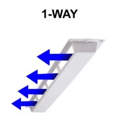 Commercial 1-Way Air Deflector Cover For Linear Diffuser 3 Commercial 1-Way Air Deflector Cover For Linear Diffuser -Fire Place Store whites elima draft registers grilles elmdcoml1df4325 c3 1000
