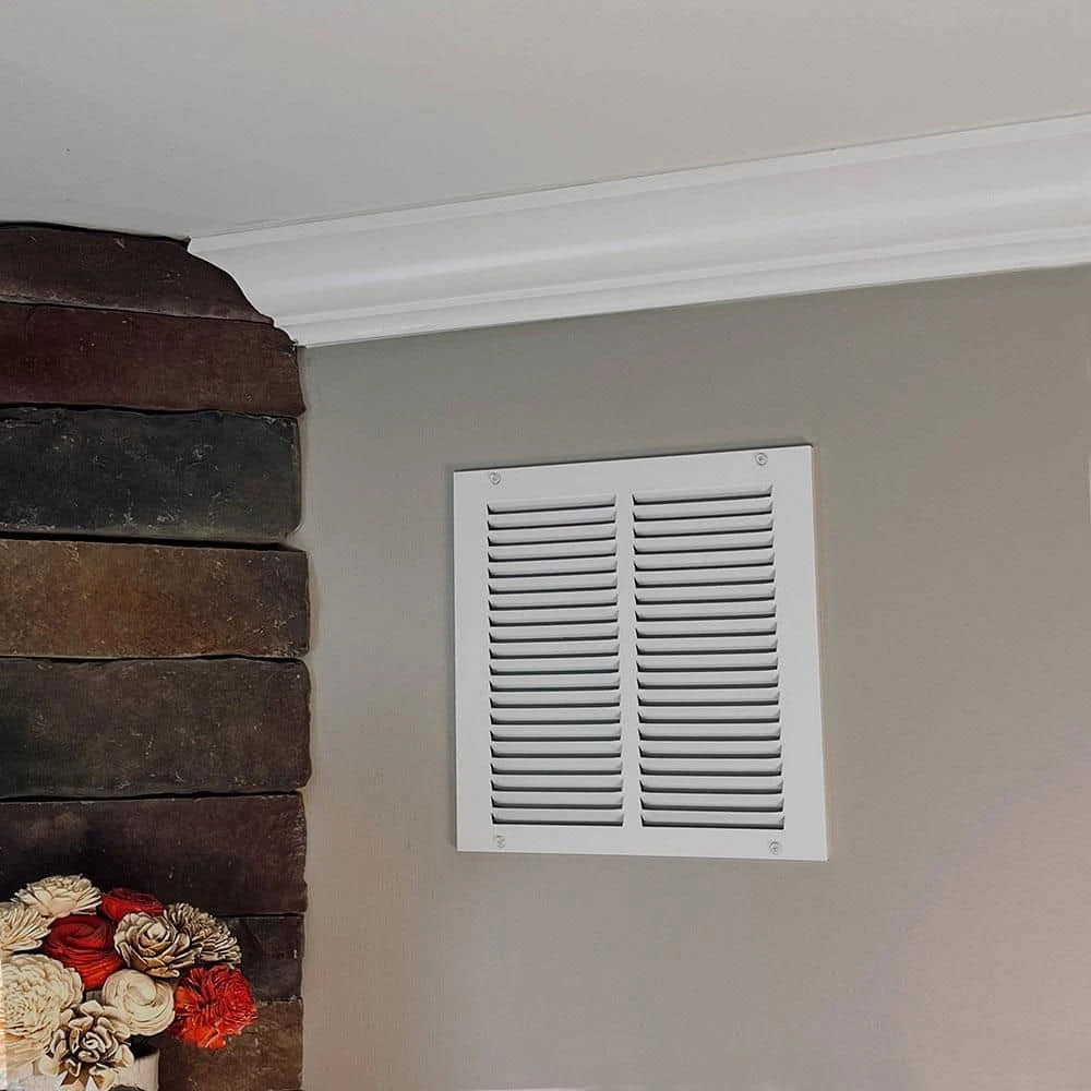 10 In. X 10 In. Steel Return Air Grille In White 7 10 In. X 10 In. Steel Return Air Grille In White - Image 7