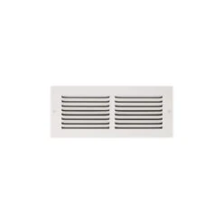 12 In. X 4 In. Steel Return Air Grille In White